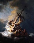 Rembrandt Peale Storm on the Sea of Galilee painting